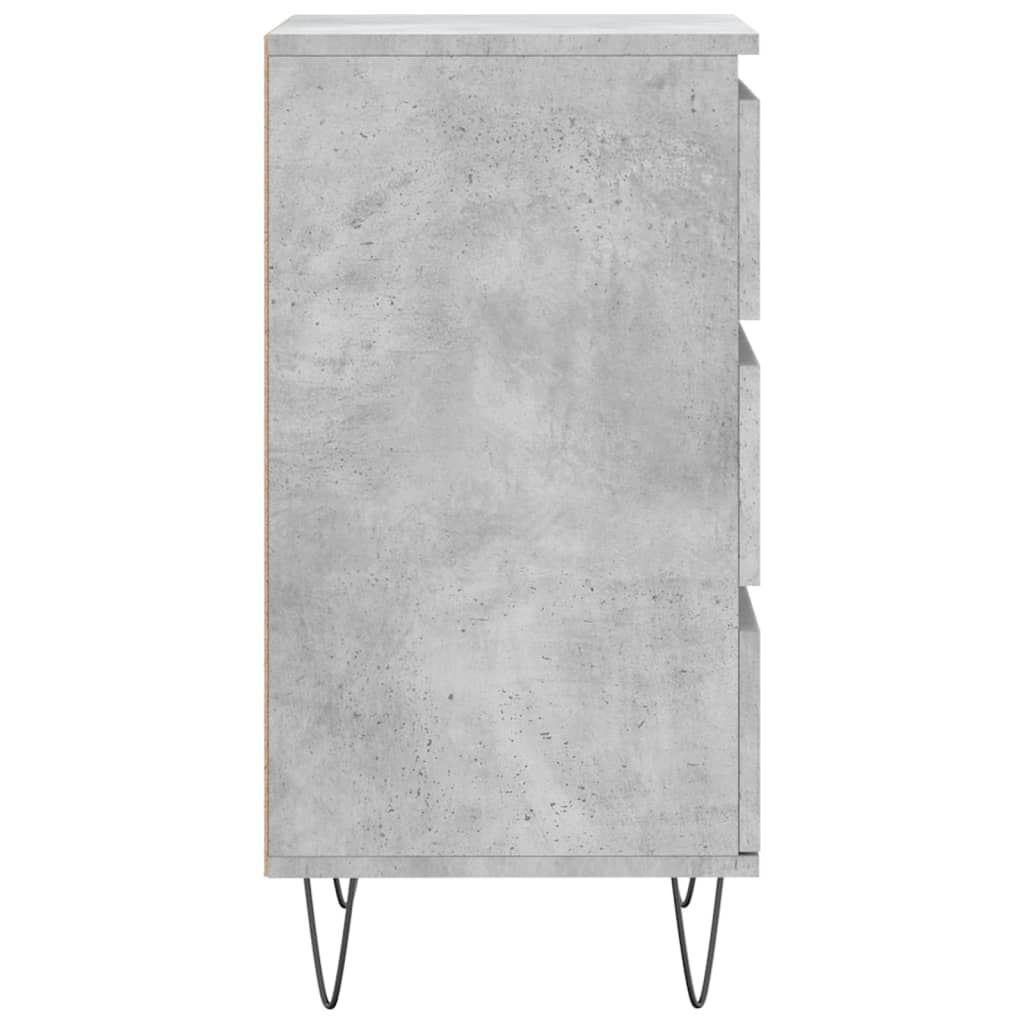 skænk 40x35x70 cm konstrueret træ betongrå