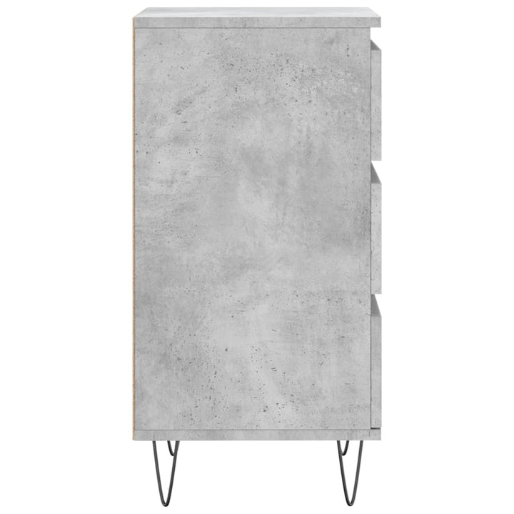 skænk 40x35x70 cm konstrueret træ betongrå