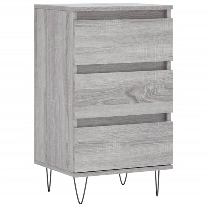 skænk 40x35x70 cm konstrueret træ grå sonoma-eg