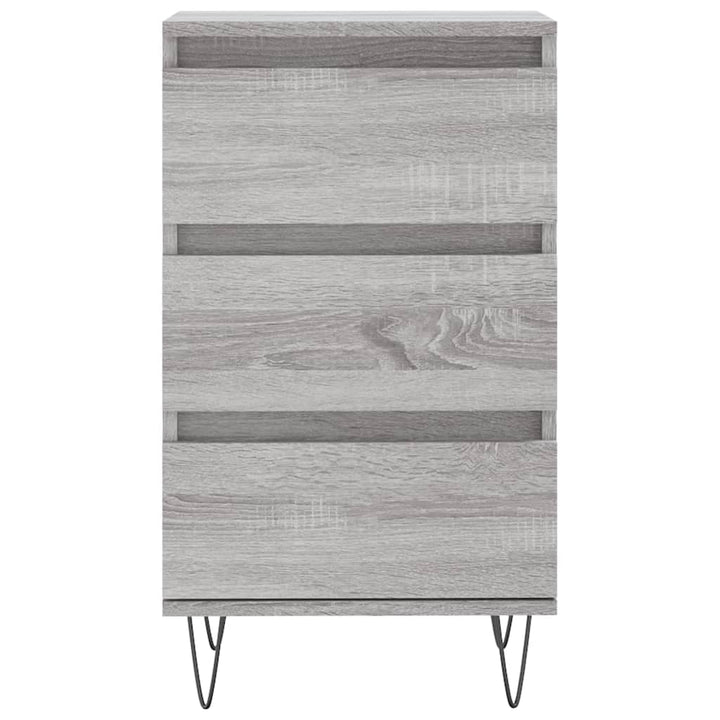 skænk 40x35x70 cm konstrueret træ grå sonoma-eg