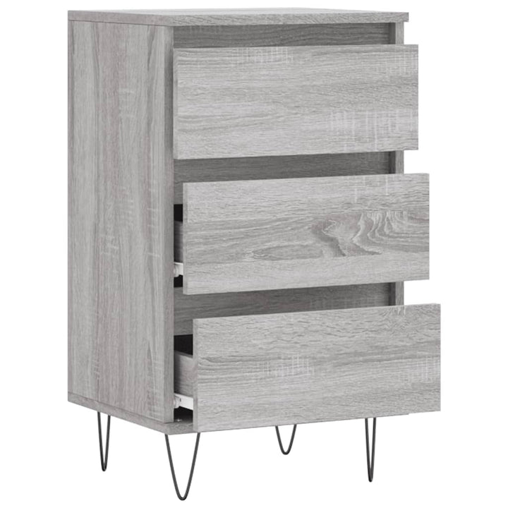 skænk 40x35x70 cm konstrueret træ grå sonoma-eg