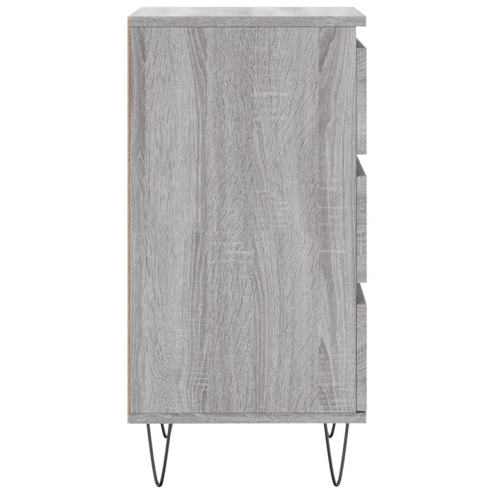 skænk 40x35x70 cm konstrueret træ grå sonoma-eg
