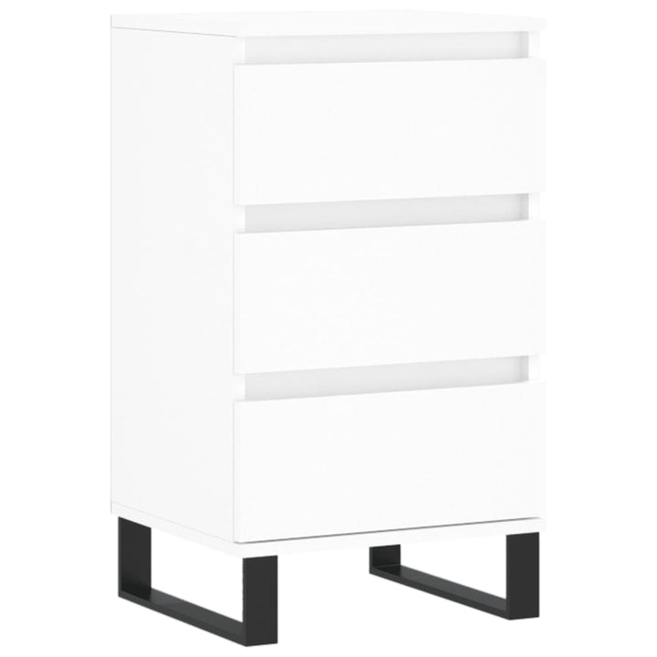 skænk 40x35x70 cm konstrueret træ hvid