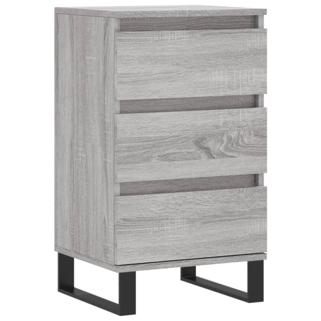 skænk 40x35x70 cm konstrueret træ grå sonoma-eg