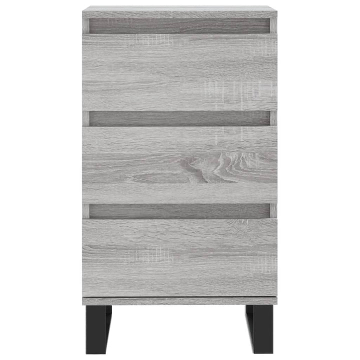 skænk 40x35x70 cm konstrueret træ grå sonoma-eg