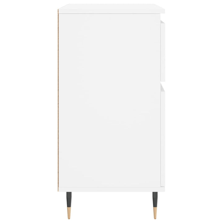 skænk 60x35x70 cm konstrueret træ hvid