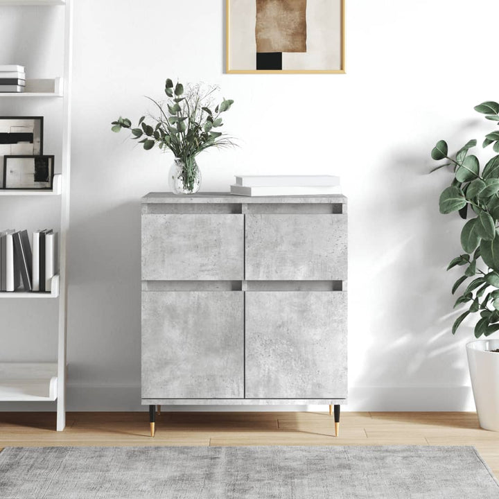 skænk 60x35x70 cm konstrueret træ betongrå