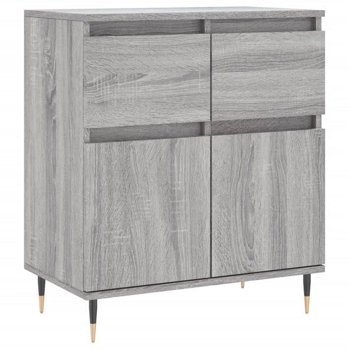 skænk 60x35x70 cm konstrueret træ grå sonoma-eg