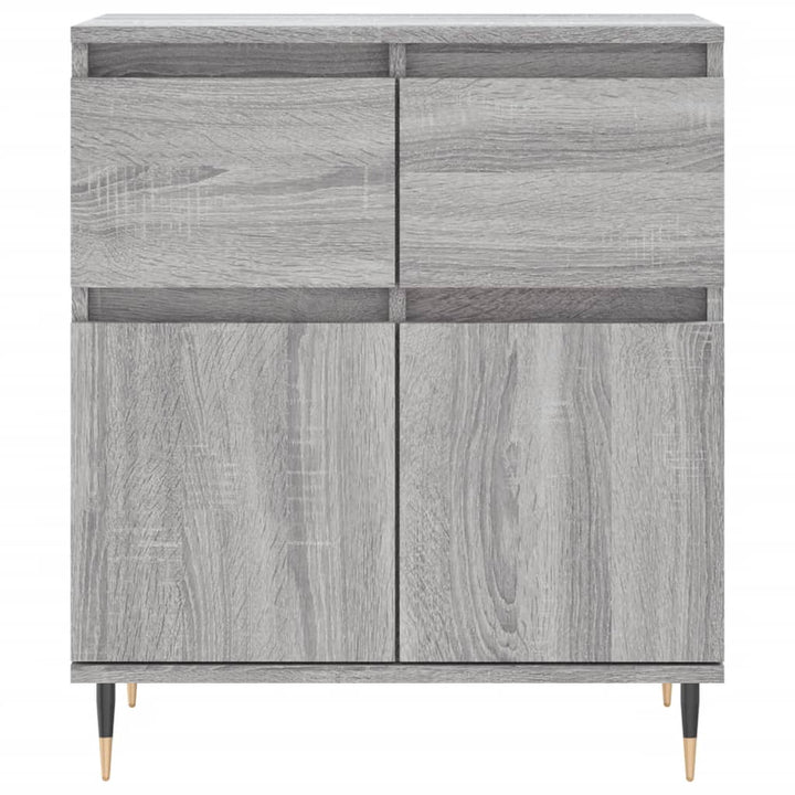 skænk 60x35x70 cm konstrueret træ grå sonoma-eg