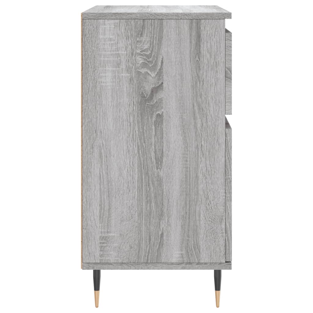 skænk 60x35x70 cm konstrueret træ grå sonoma-eg