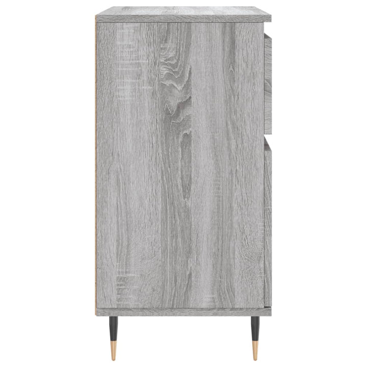 skænk 60x35x70 cm konstrueret træ grå sonoma-eg