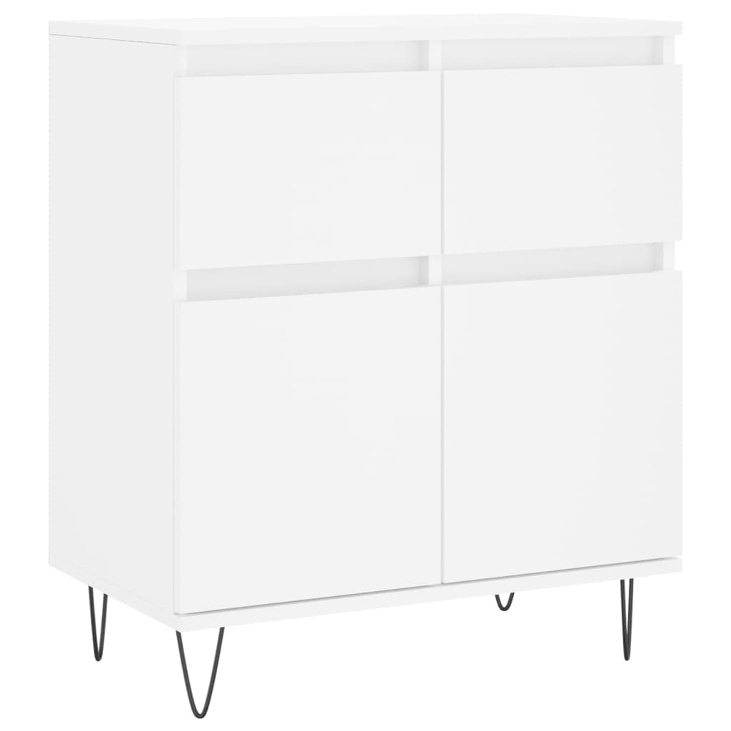 skænk 60x35x70 cm konstrueret træ hvid
