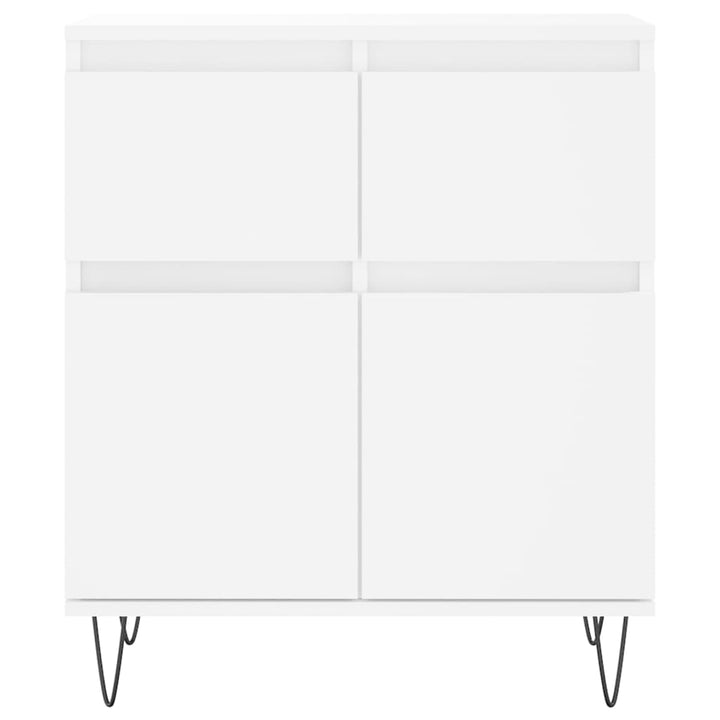 skænk 60x35x70 cm konstrueret træ hvid