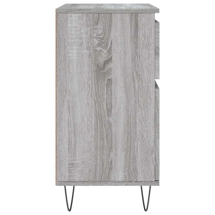 skænk 60x35x70 cm konstrueret træ grå sonoma-eg