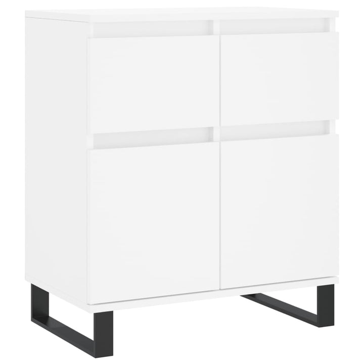 skænk 60x35x70 cm konstrueret træ hvid