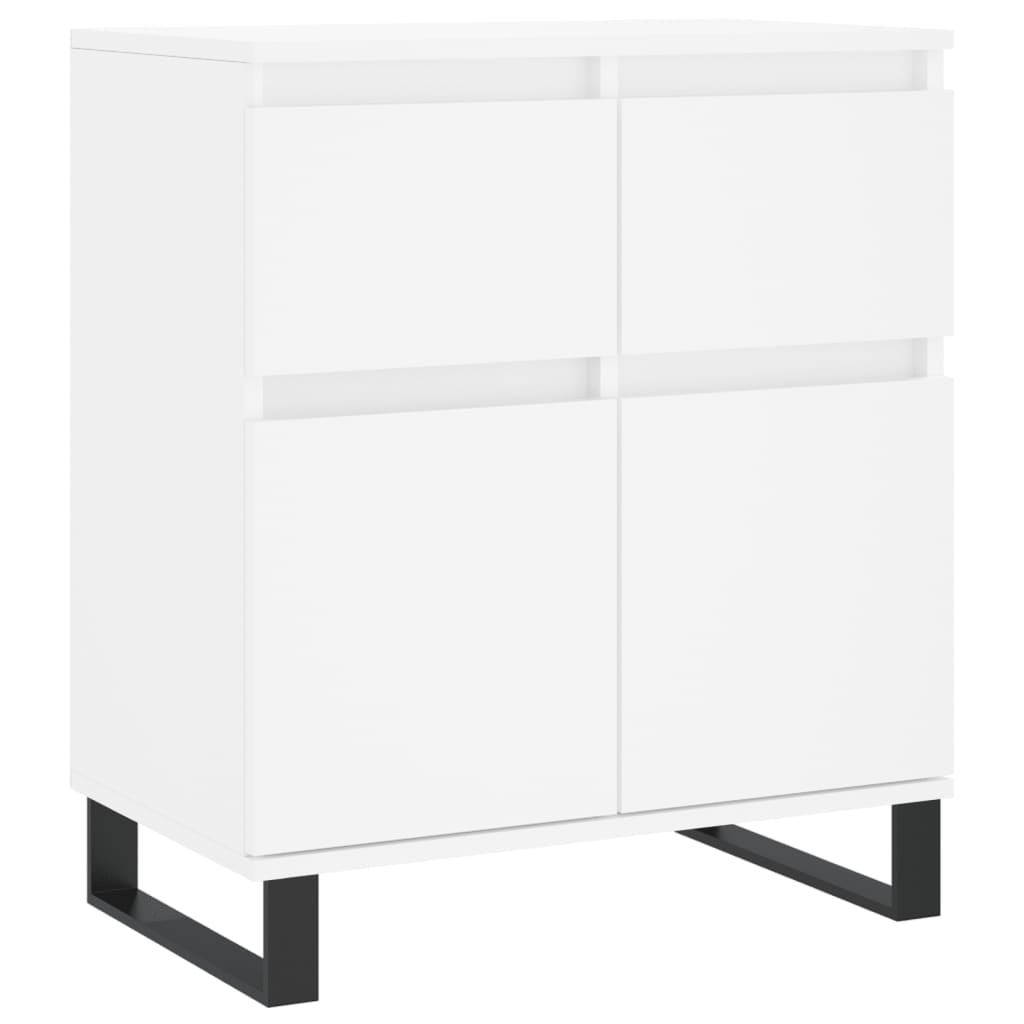 skænk 60x35x70 cm konstrueret træ hvid