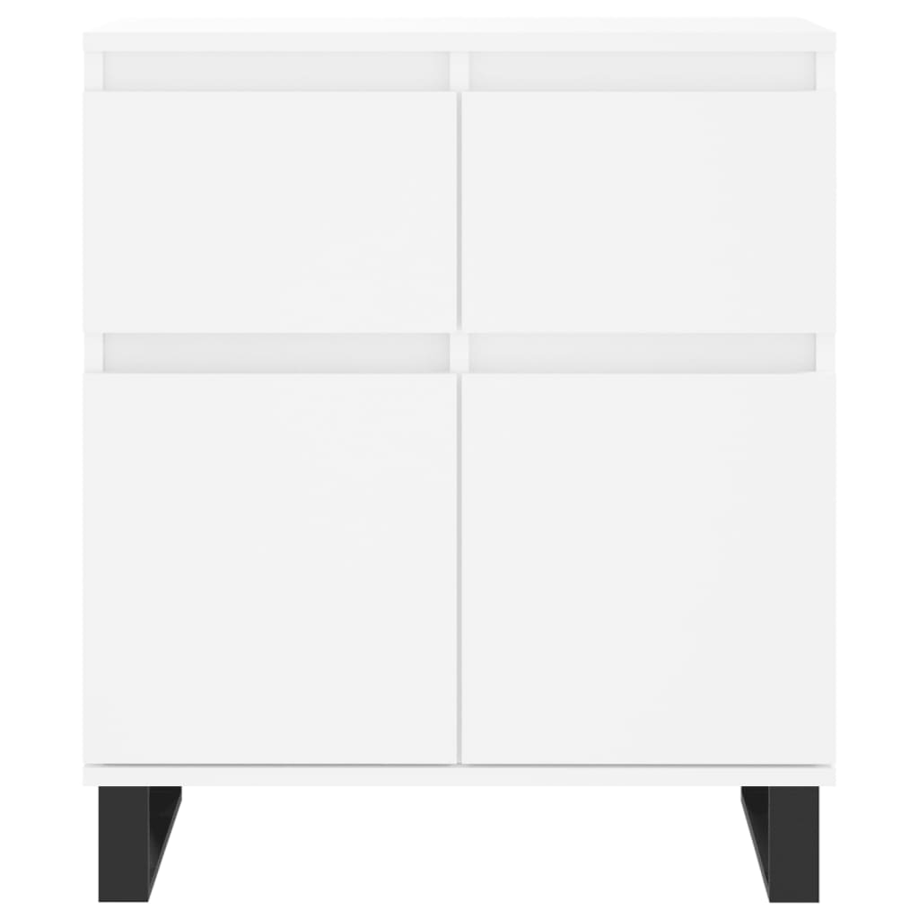 skænk 60x35x70 cm konstrueret træ hvid