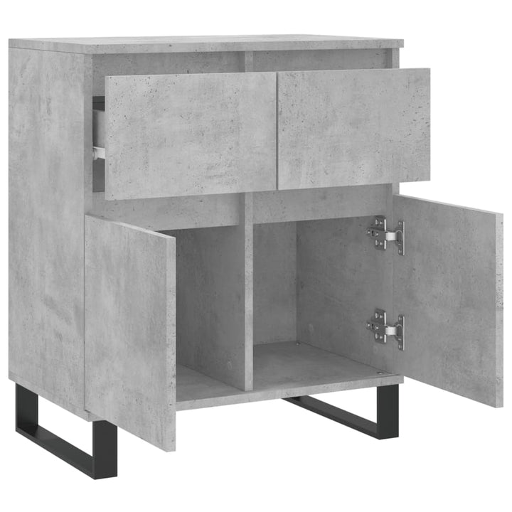 skænk 60x35x70 cm konstrueret træ betongrå