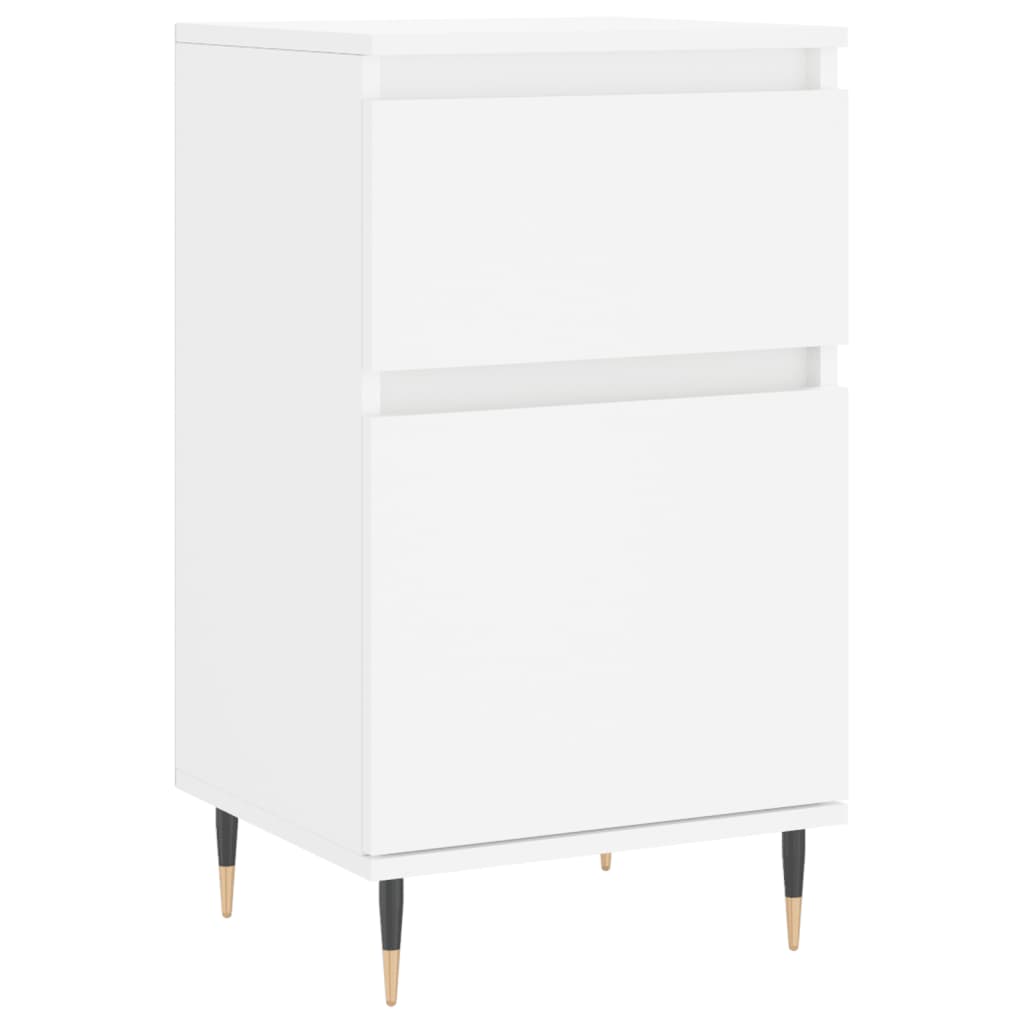 skænk 40x35x70 cm konstrueret træ hvid