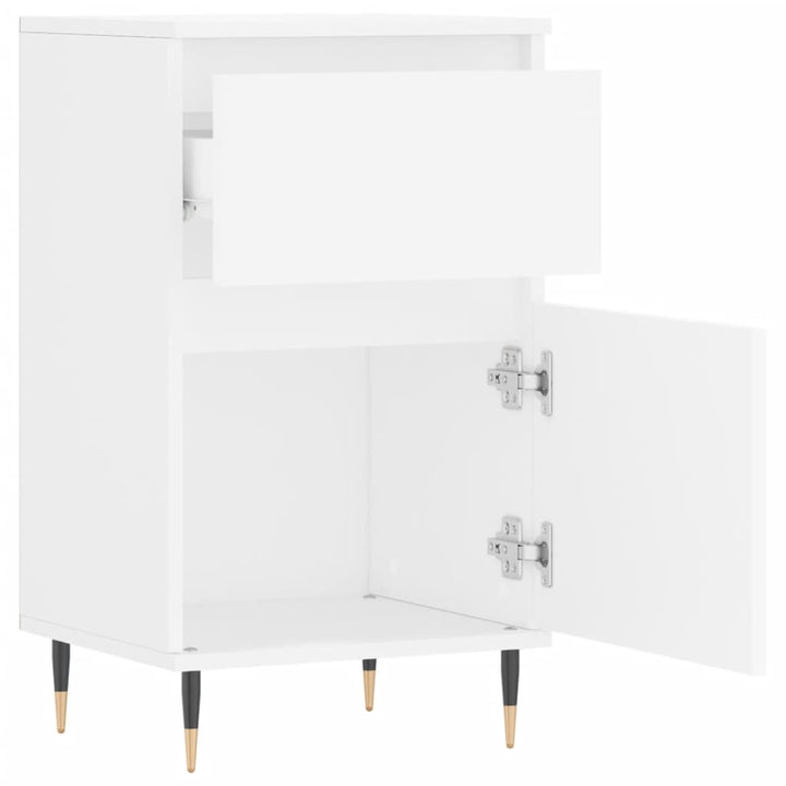 skænk 40x35x70 cm konstrueret træ hvid