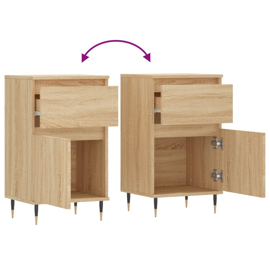 skænk 40x35x70 cm konstrueret træ sonoma-eg