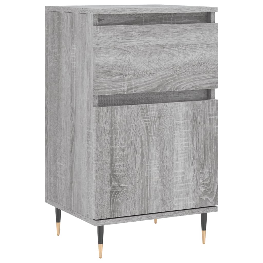 skænk 40x35x70 cm konstrueret træ grå sonoma-eg