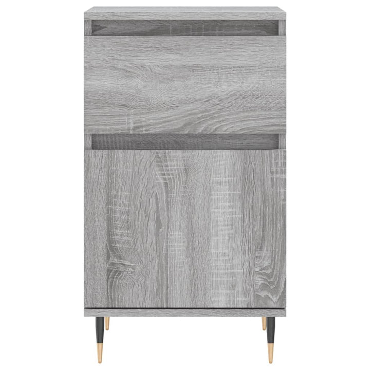 skænke 2 stk. 40x35x70 cm konstrueret træ grå sonoma-eg