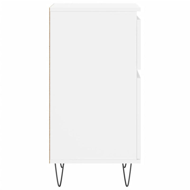 skænk 40x35x70 cm konstrueret træ hvid