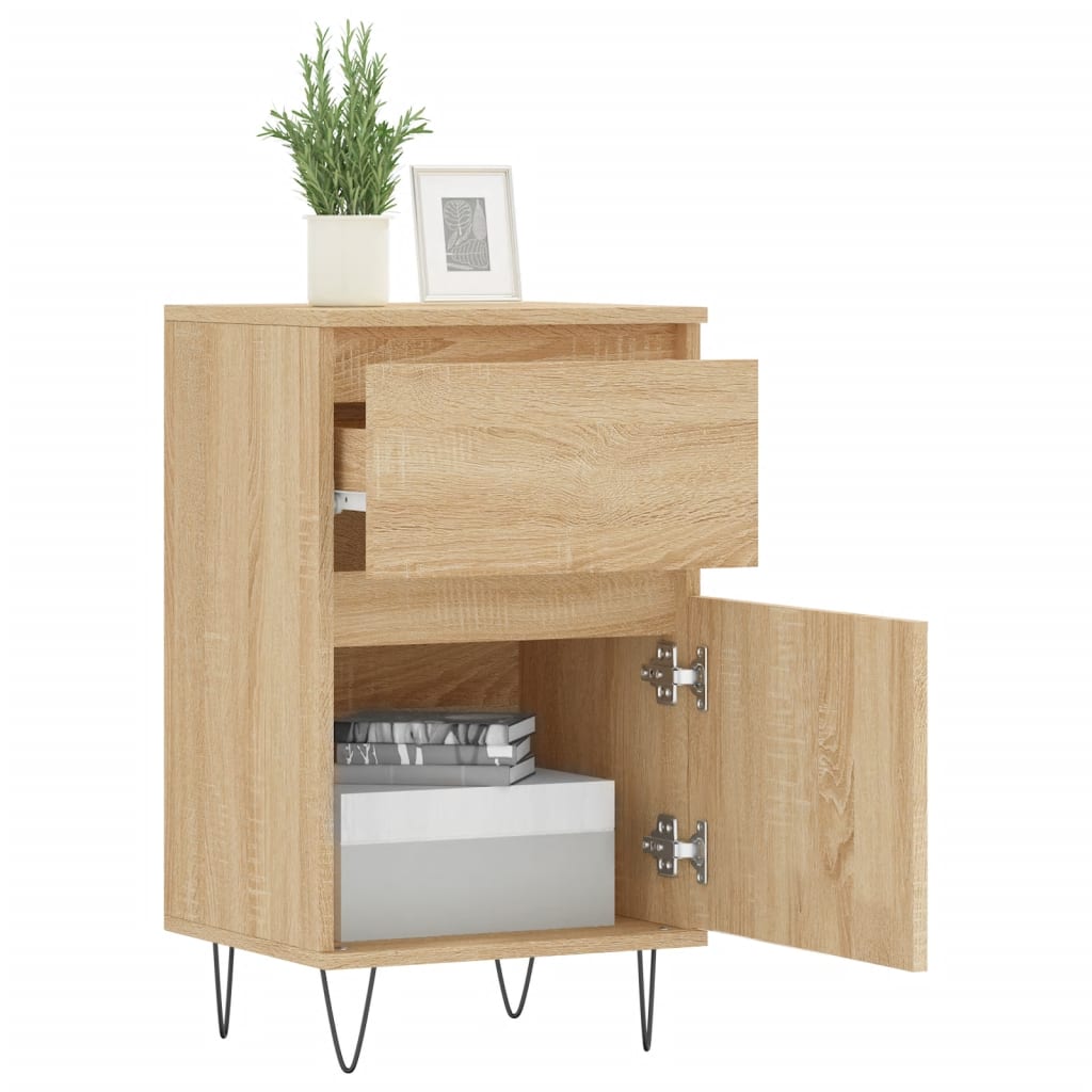 skænk 40x35x70 cm konstrueret træ sonoma-eg