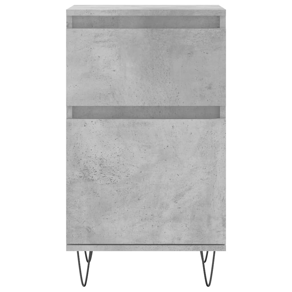 skænk 40x35x70 cm konstrueret træ betongrå
