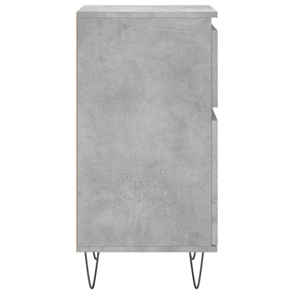 skænk 40x35x70 cm konstrueret træ betongrå