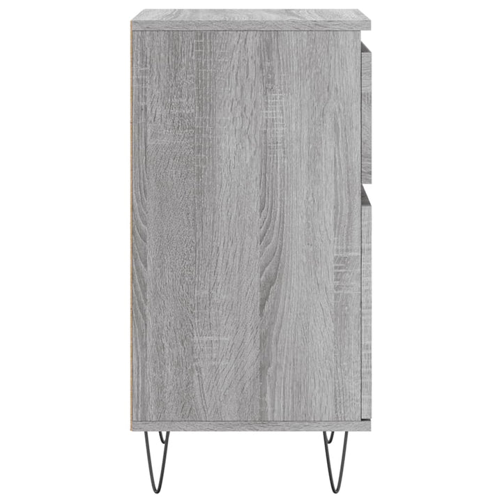 skænk 40x35x70 cm konstrueret træ grå sonoma-eg