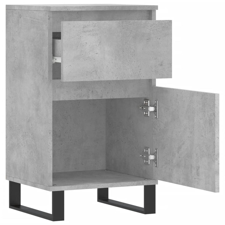 skænk 40x35x70 cm konstrueret træ betongrå
