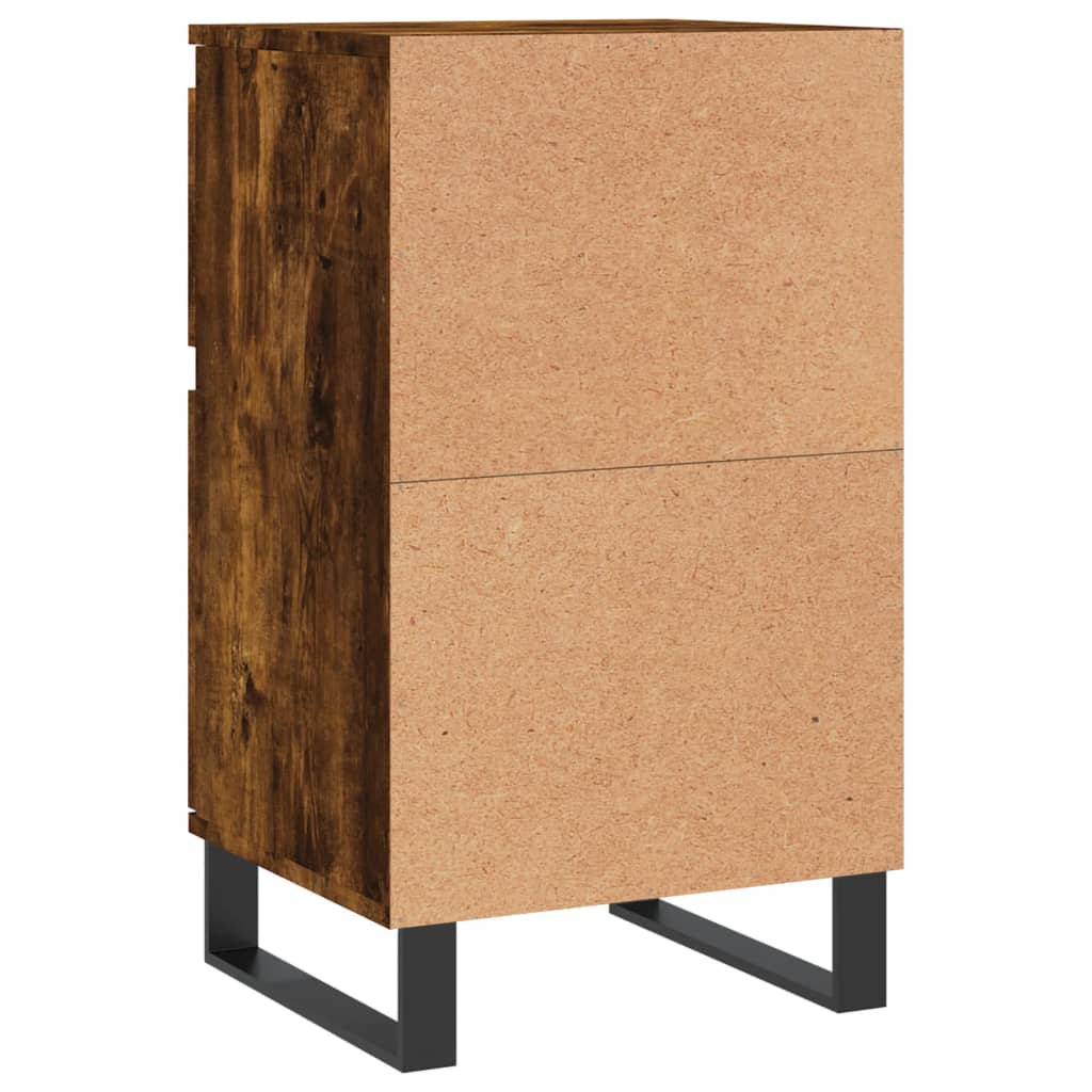 skænk 40x35x70 cm konstrueret træ røget egetræsfarve