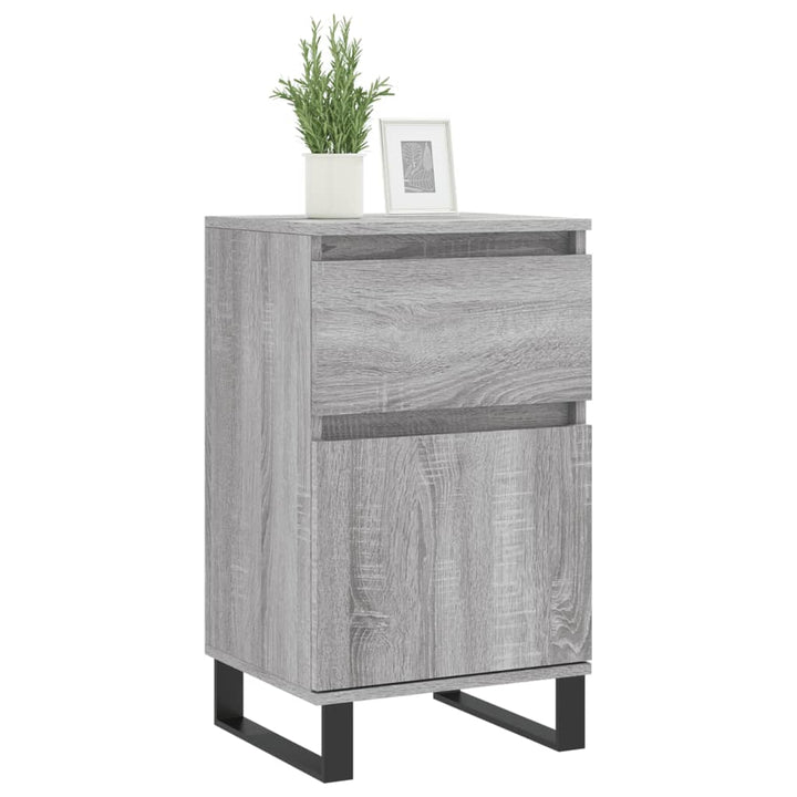 skænk 40x35x70 cm konstrueret træ grå sonoma-eg