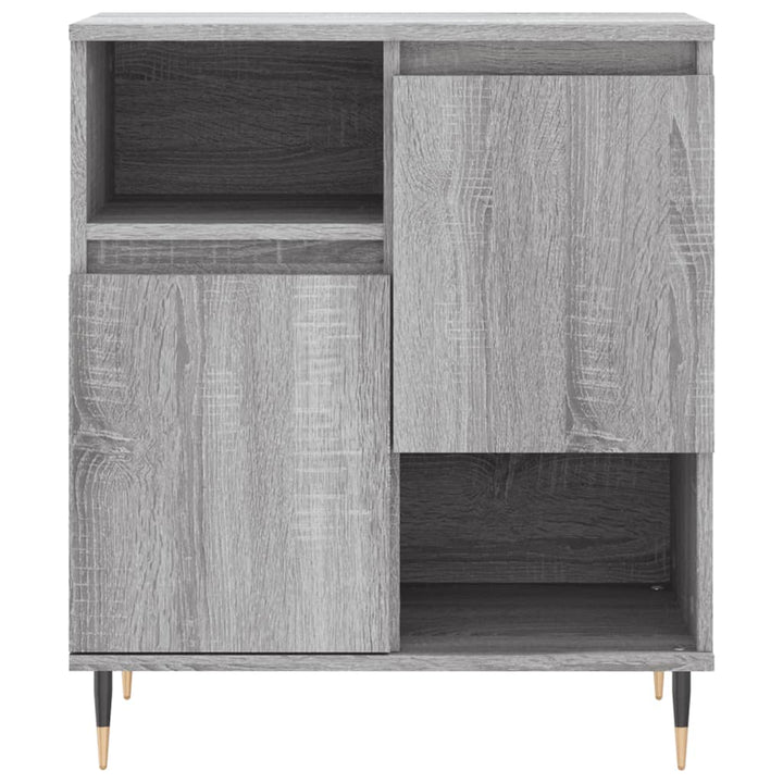skænk 60x35x70 cm konstrueret træ grå sonoma-eg