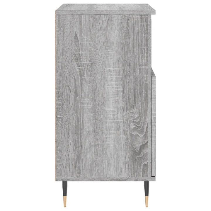 skænk 60x35x70 cm konstrueret træ grå sonoma-eg