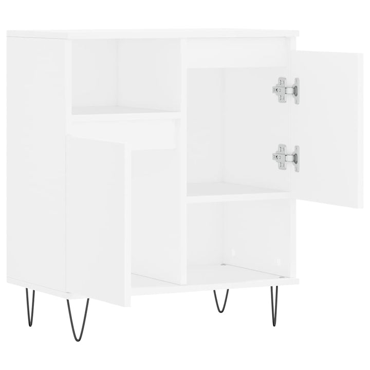 skænk 60x35x70 cm konstrueret træ hvid