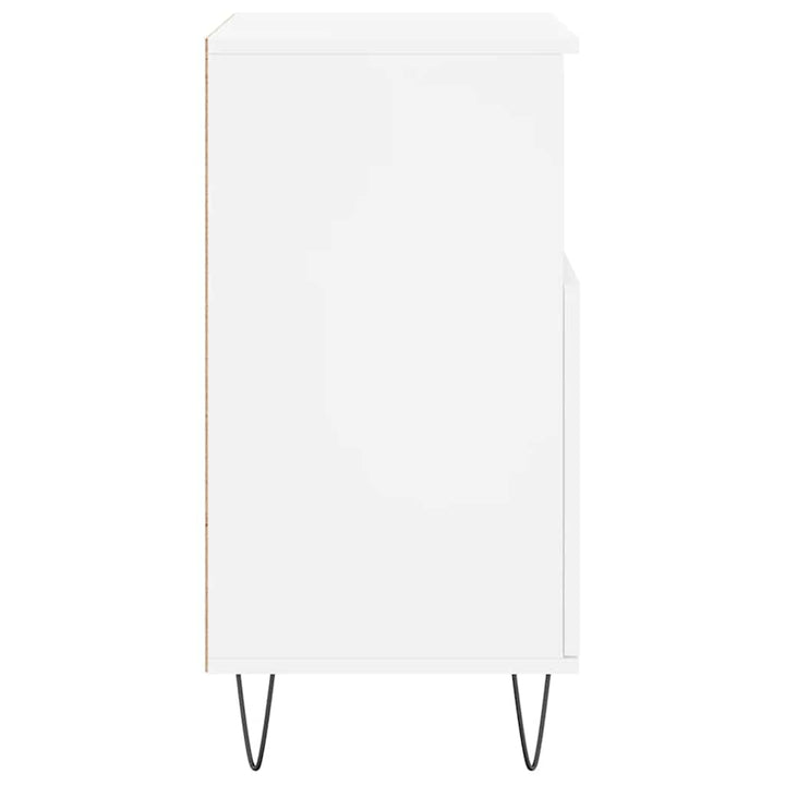 skænk 60x35x70 cm konstrueret træ hvid