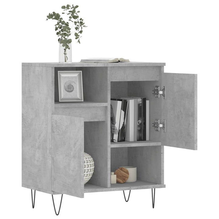 skænk 60x35x70 cm konstrueret træ betongrå