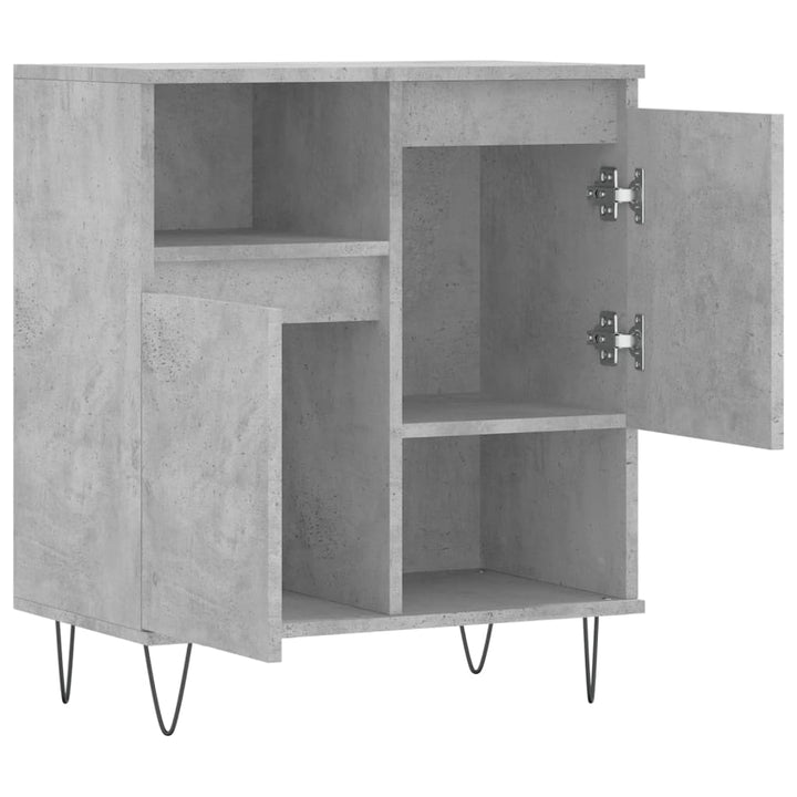 skænk 60x35x70 cm konstrueret træ betongrå