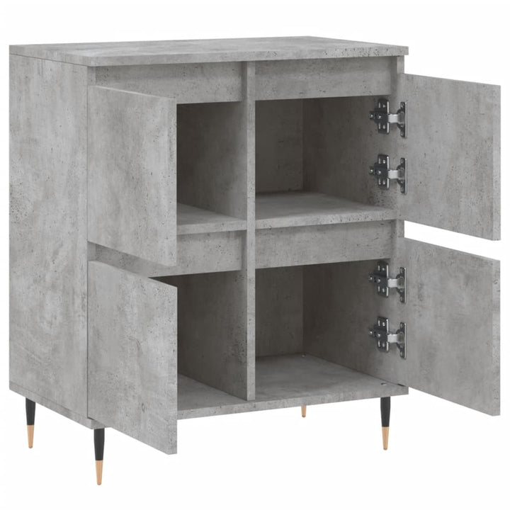 skænk 60x35x70 cm konstrueret træ betongrå