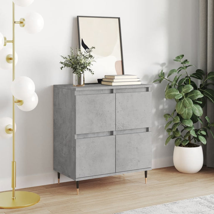 skænk 60x35x70 cm konstrueret træ betongrå