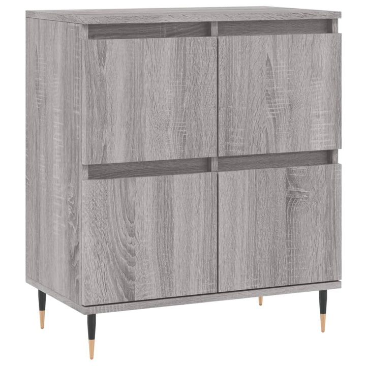 skænk 60x35x70 cm konstrueret træ grå sonoma-eg