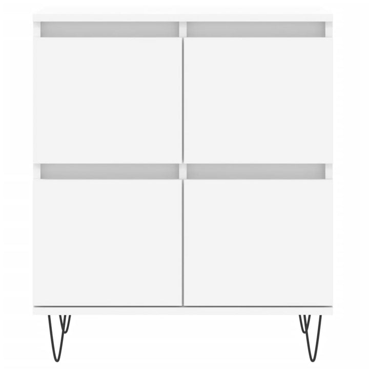 skænk 60x35x70 cm konstrueret træ hvid