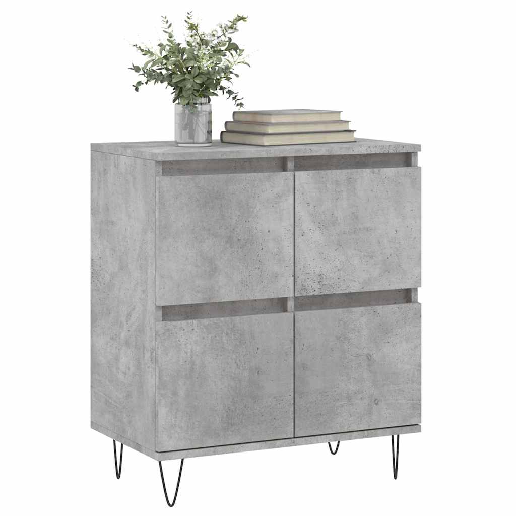 skænk 60x35x70 cm konstrueret træ betongrå