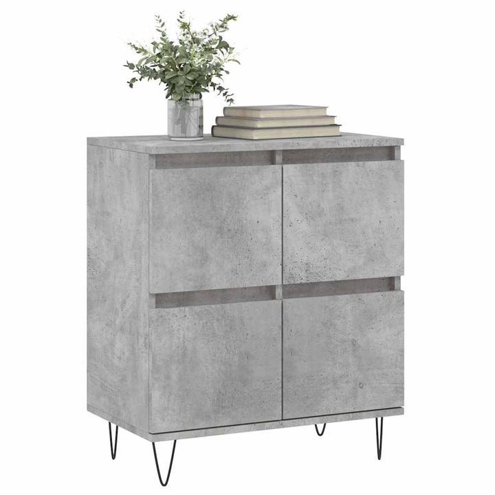 skænk 60x35x70 cm konstrueret træ betongrå