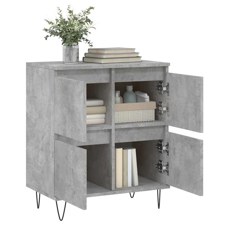 skænk 60x35x70 cm konstrueret træ betongrå