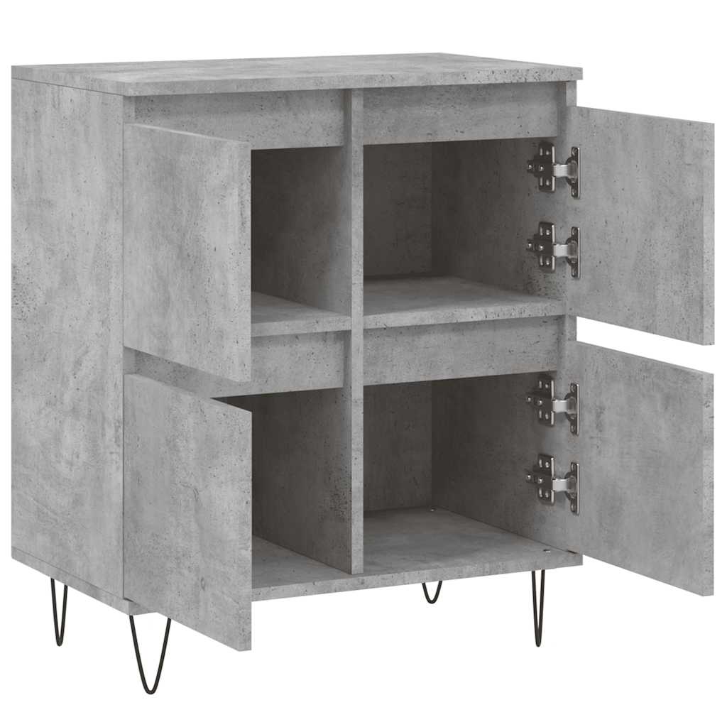 skænk 60x35x70 cm konstrueret træ betongrå