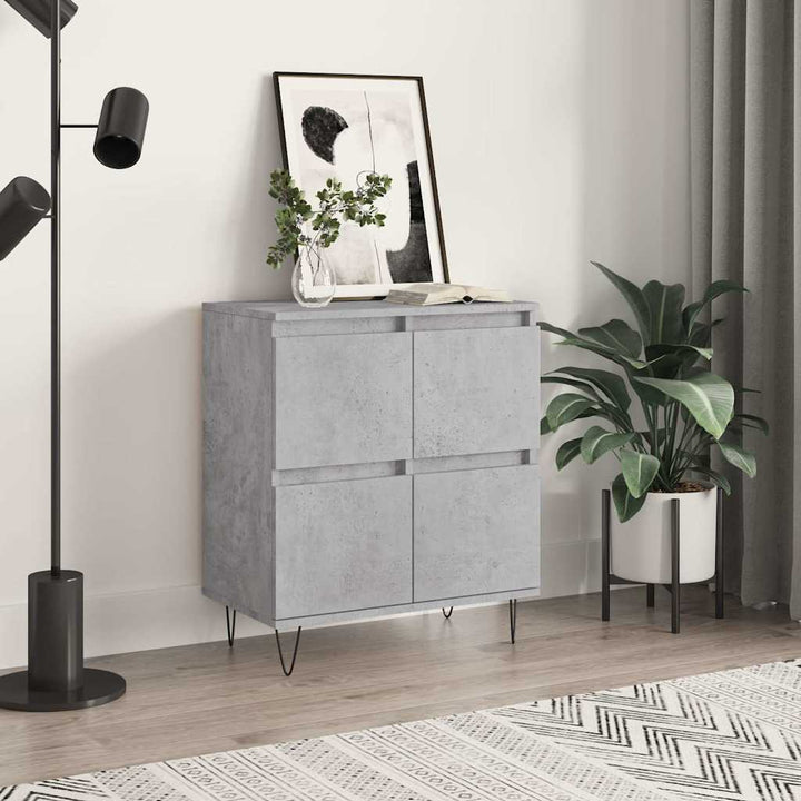 skænk 60x35x70 cm konstrueret træ betongrå